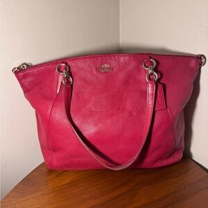 Coach Kelsey Satchel in Pebbled Leather